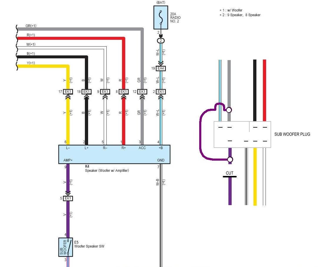 fj cruiser subwoofer wiring diagram