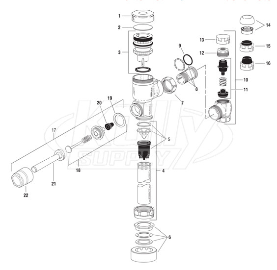 Flushometer Parts Diagram