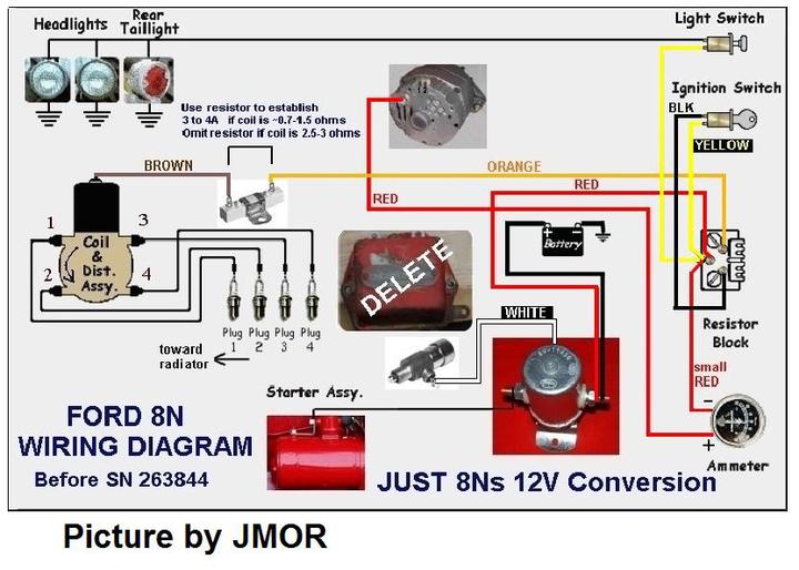 ford 8n front mount distributor wiring diagram