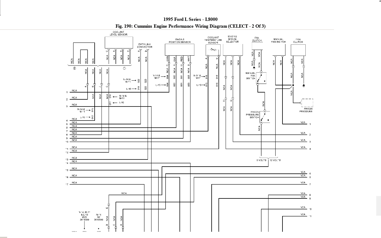 ford l7000 a c wiring diagram