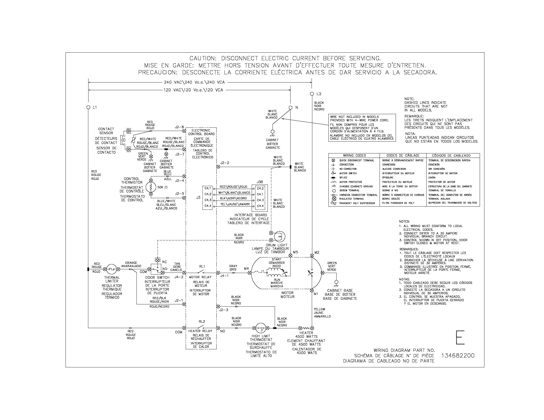 frigidaire affinity dryer wiring diagram