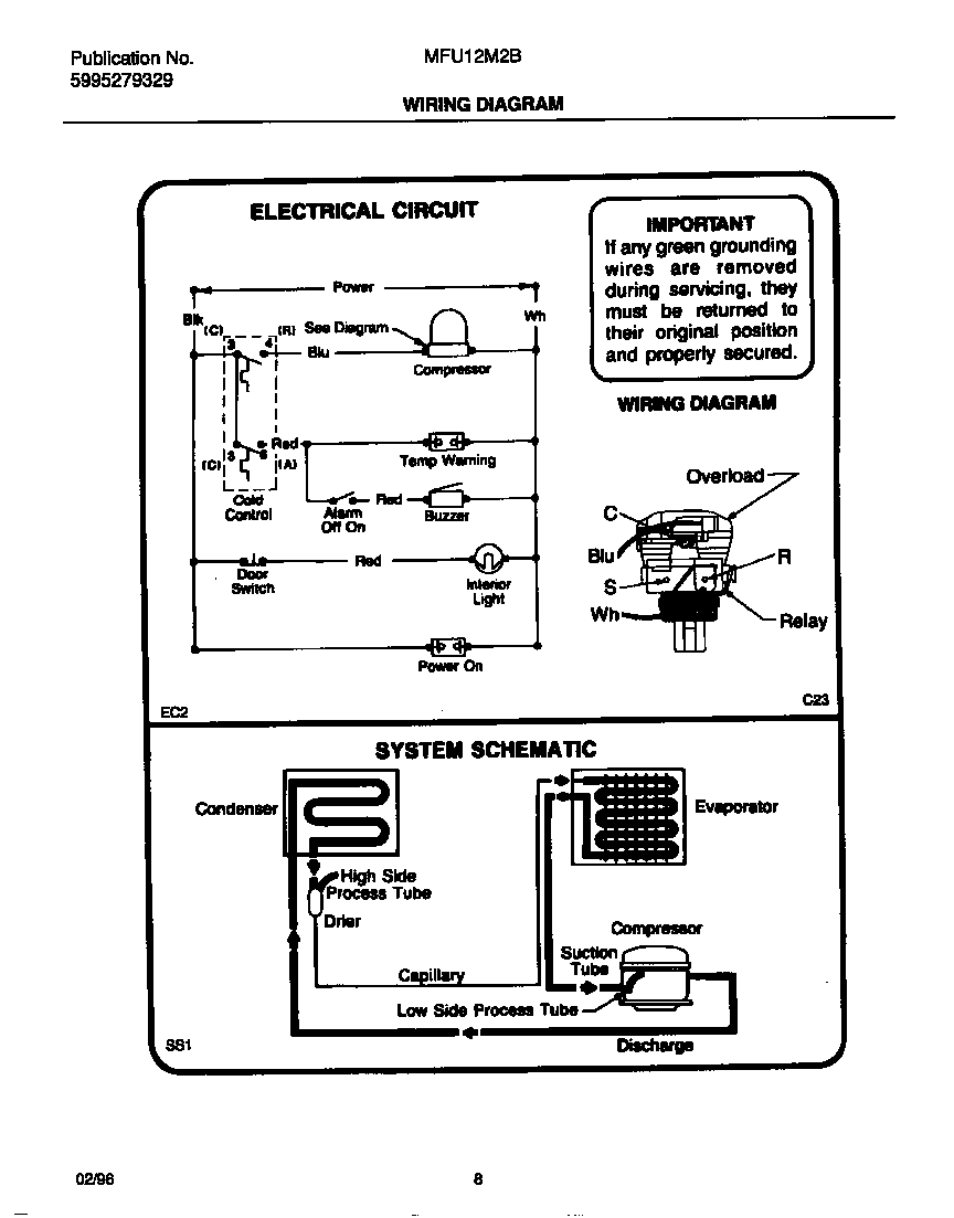 frigidaire freezer model lfuh21f7lm2 wiring diagram