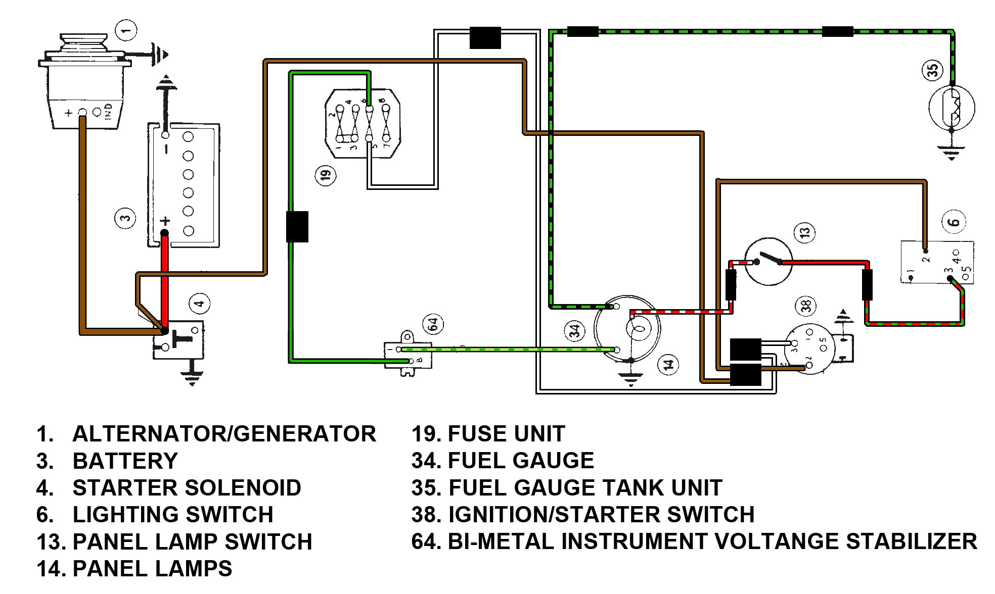 fuel gauge wiring diagram searay