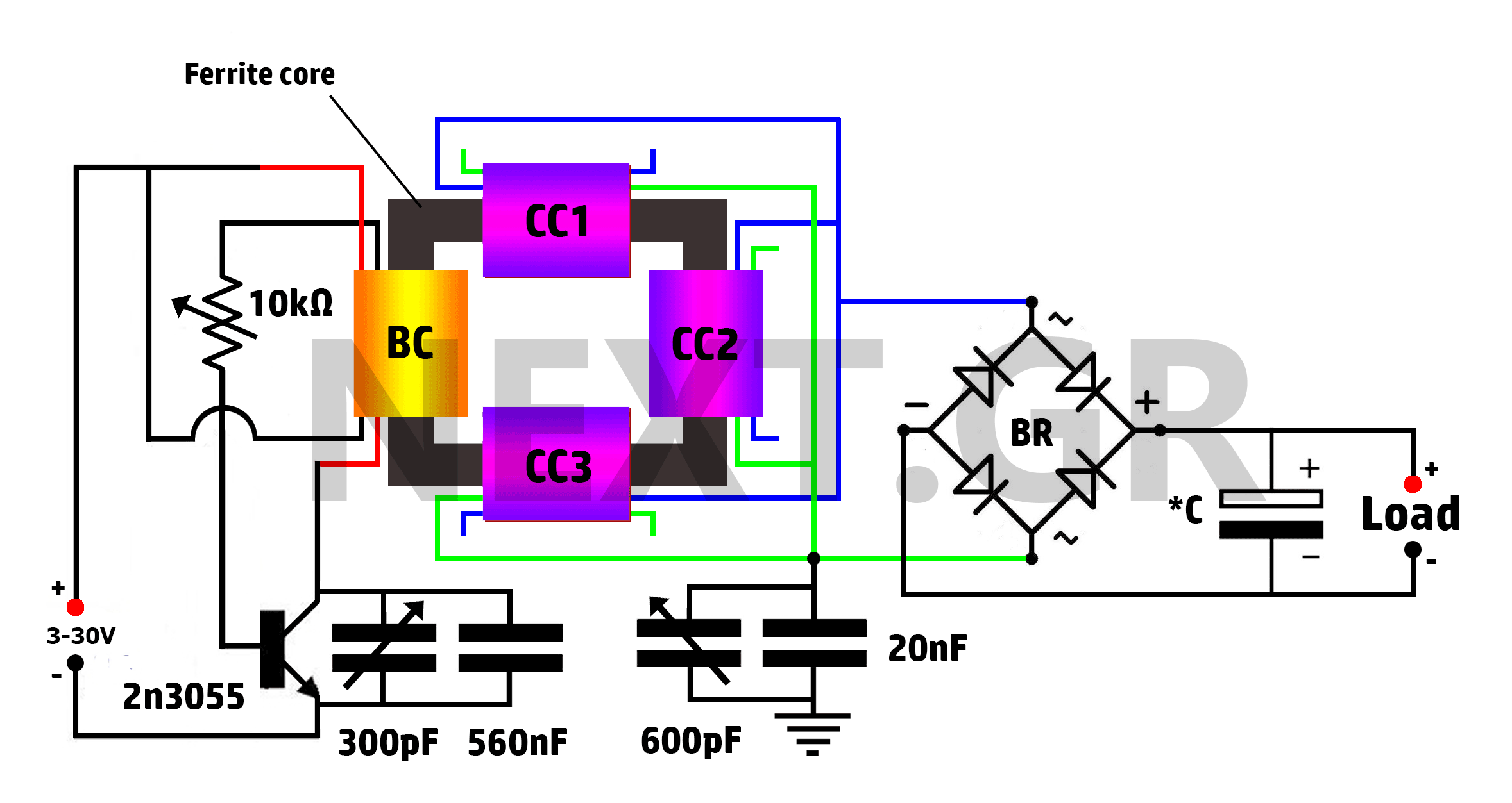 fuelless generator circuit diagrams