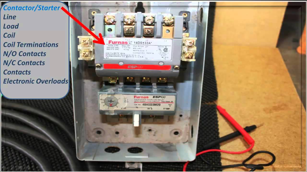 furnas magnetic starter wiring diagram