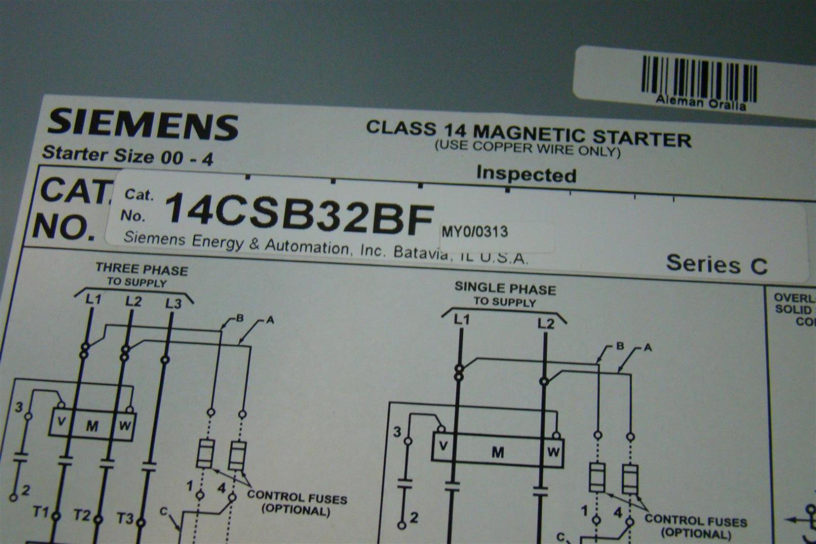 furnas magnetic starter wiring diagram