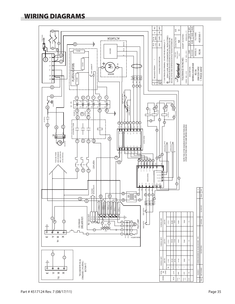 garland mwe2w wiring diagram
