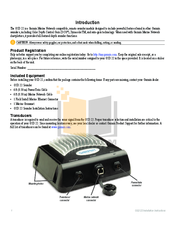 garmin gsd 20 wiring diagram