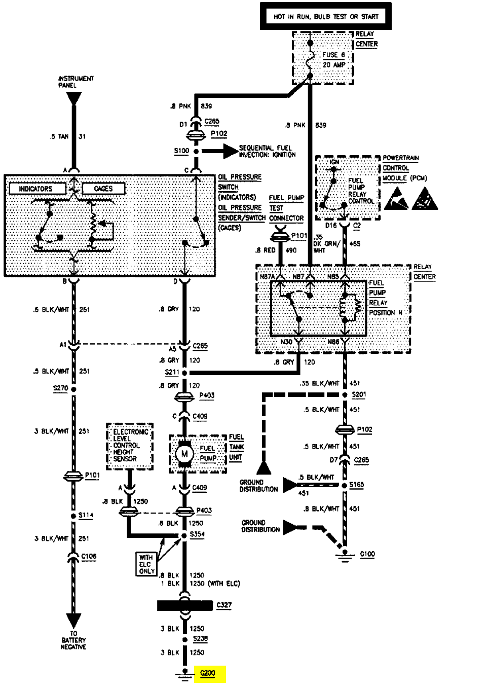 gas pump wiring diagram 2005 buick rendeuzze