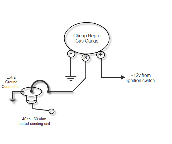 gas tank level sending unit wiring diagram for equus gas gauge