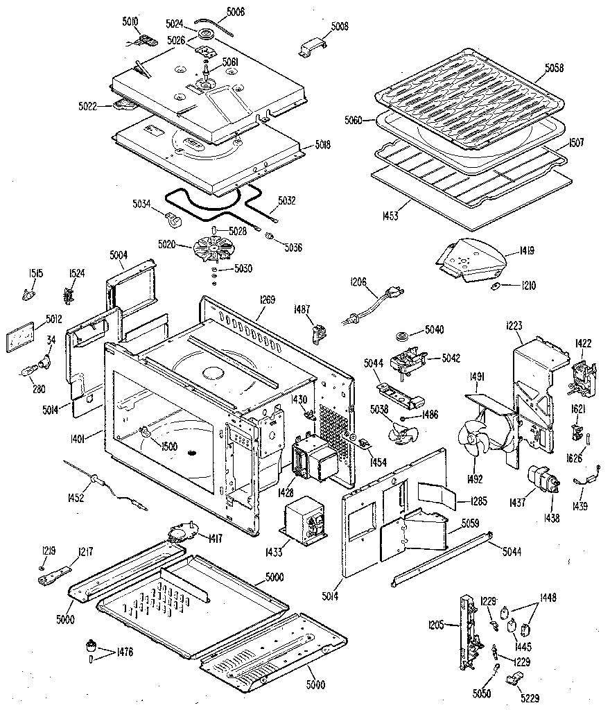 ge profile microwave jvm1190by wiring diagram