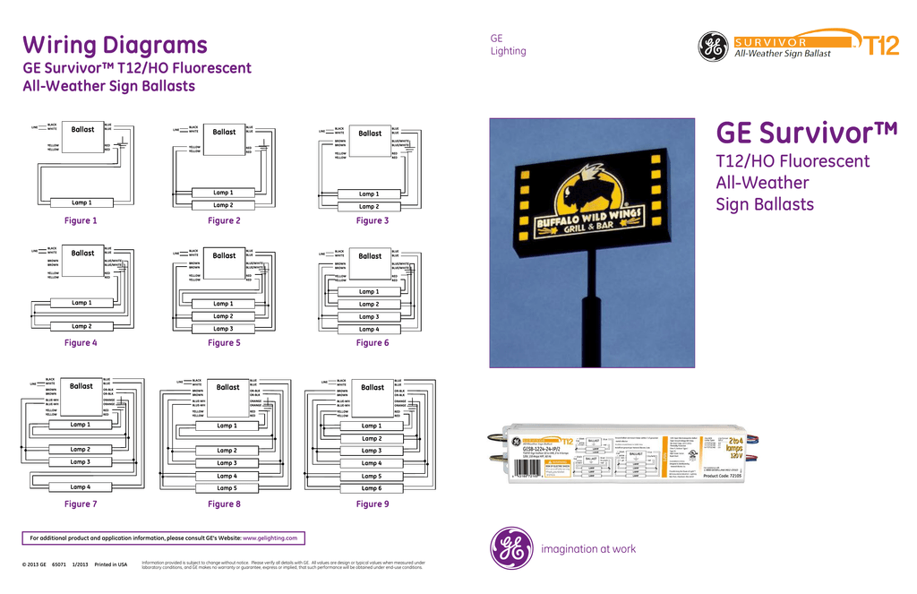 ge proline t12 ballast wiring diagram