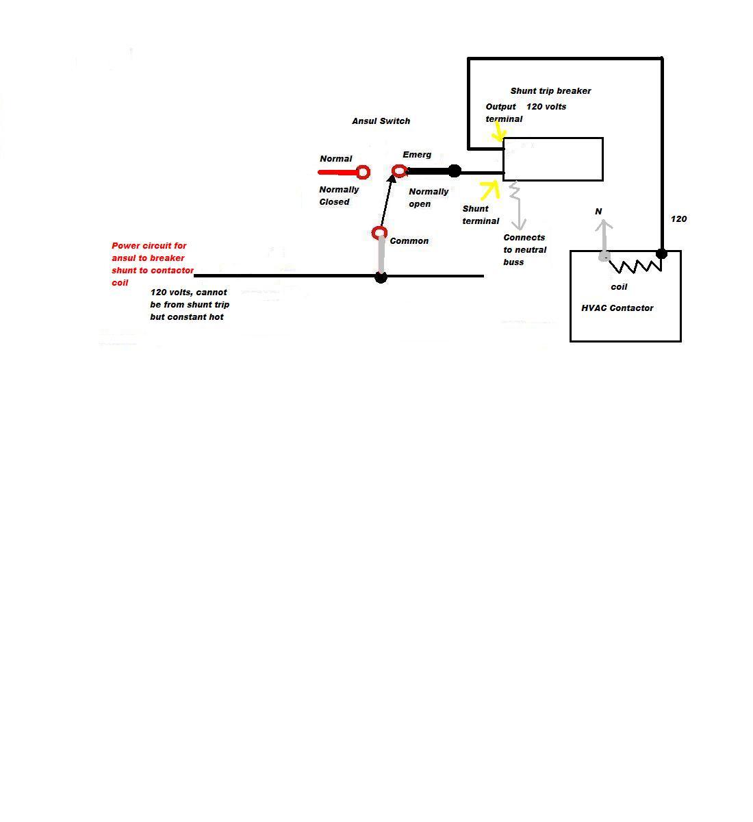 ge shunt trip breaker wiring diagram