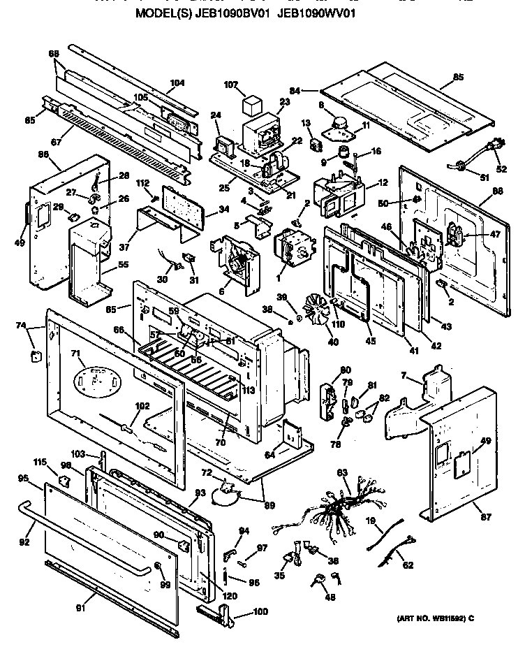 ge spacemaker microwave wiring diagram