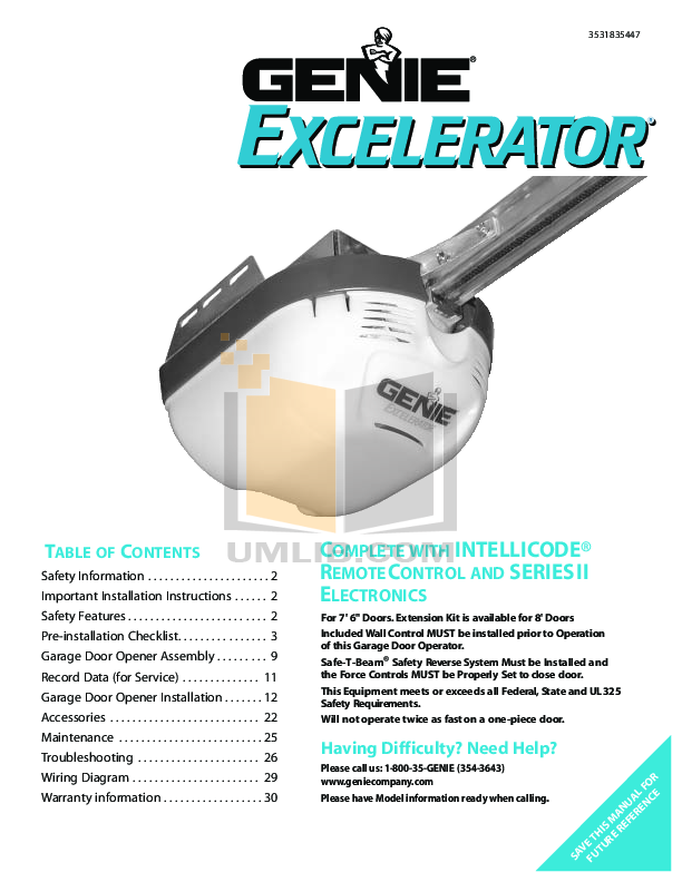 genie excelerator wiring diagram