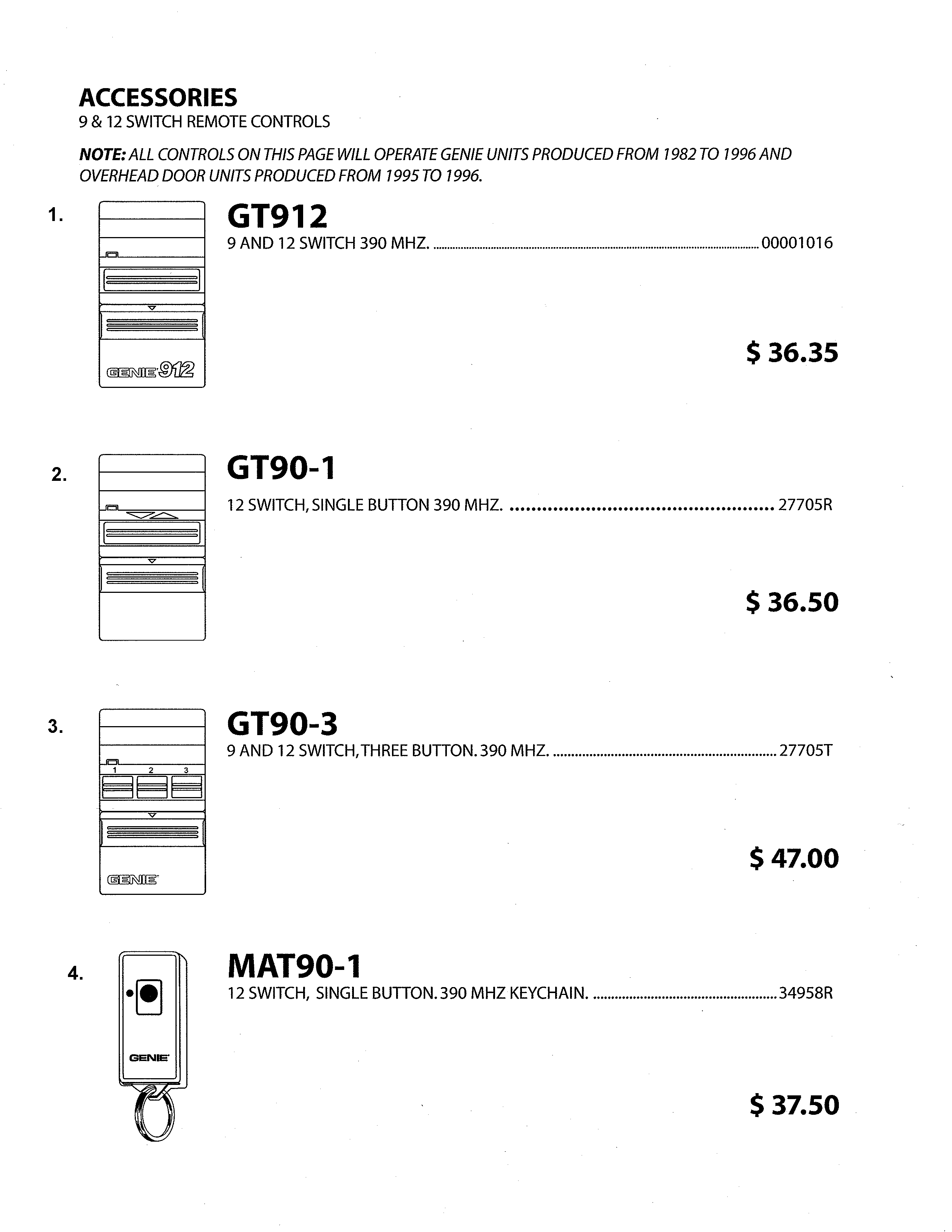 genie h4000-07 wiring diagram