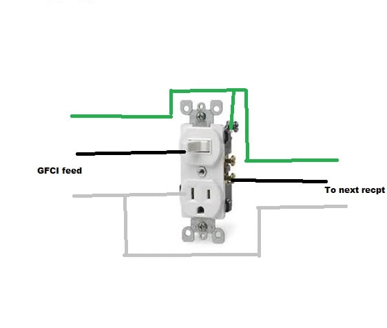 gfci switch combo wiring diagram