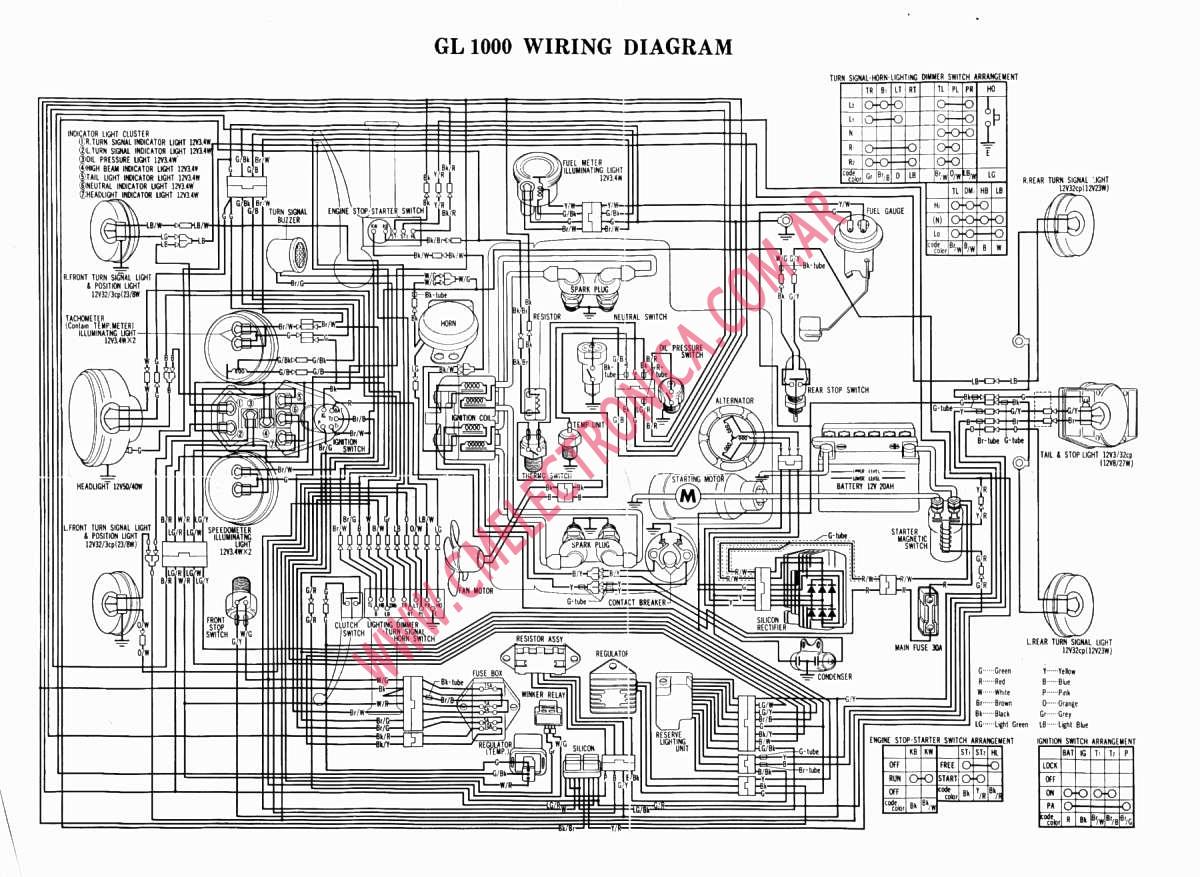 gl1000 wiring diagram