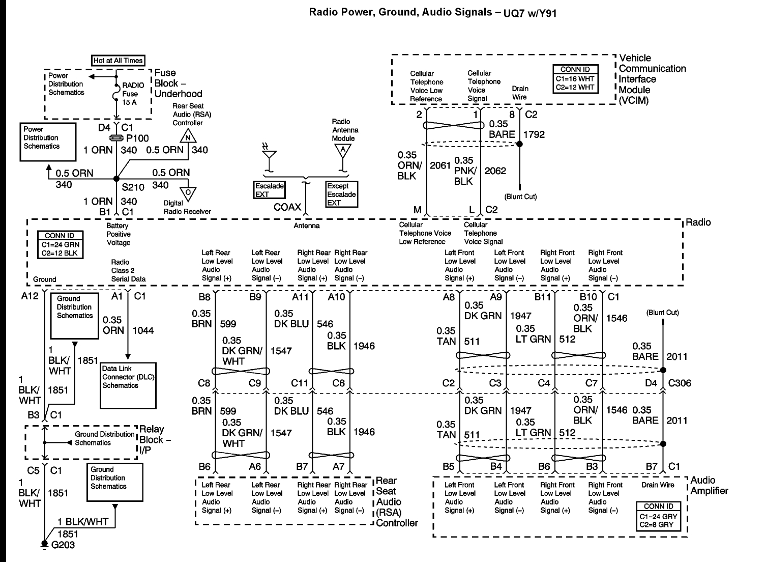 gm 2008 cadillac escalade ecm wiring diagram x1