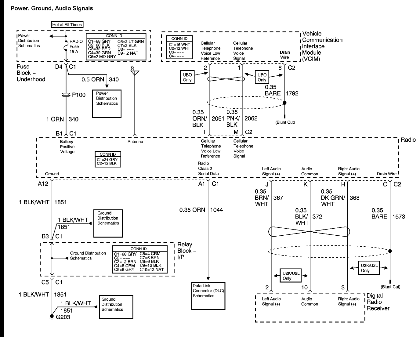gm factory 15204334 radio wiring diagram