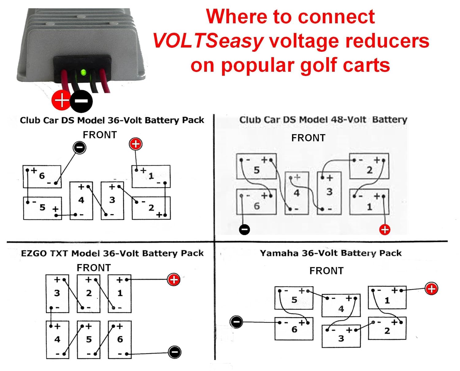 golf cart voltage reducer wiring diagram