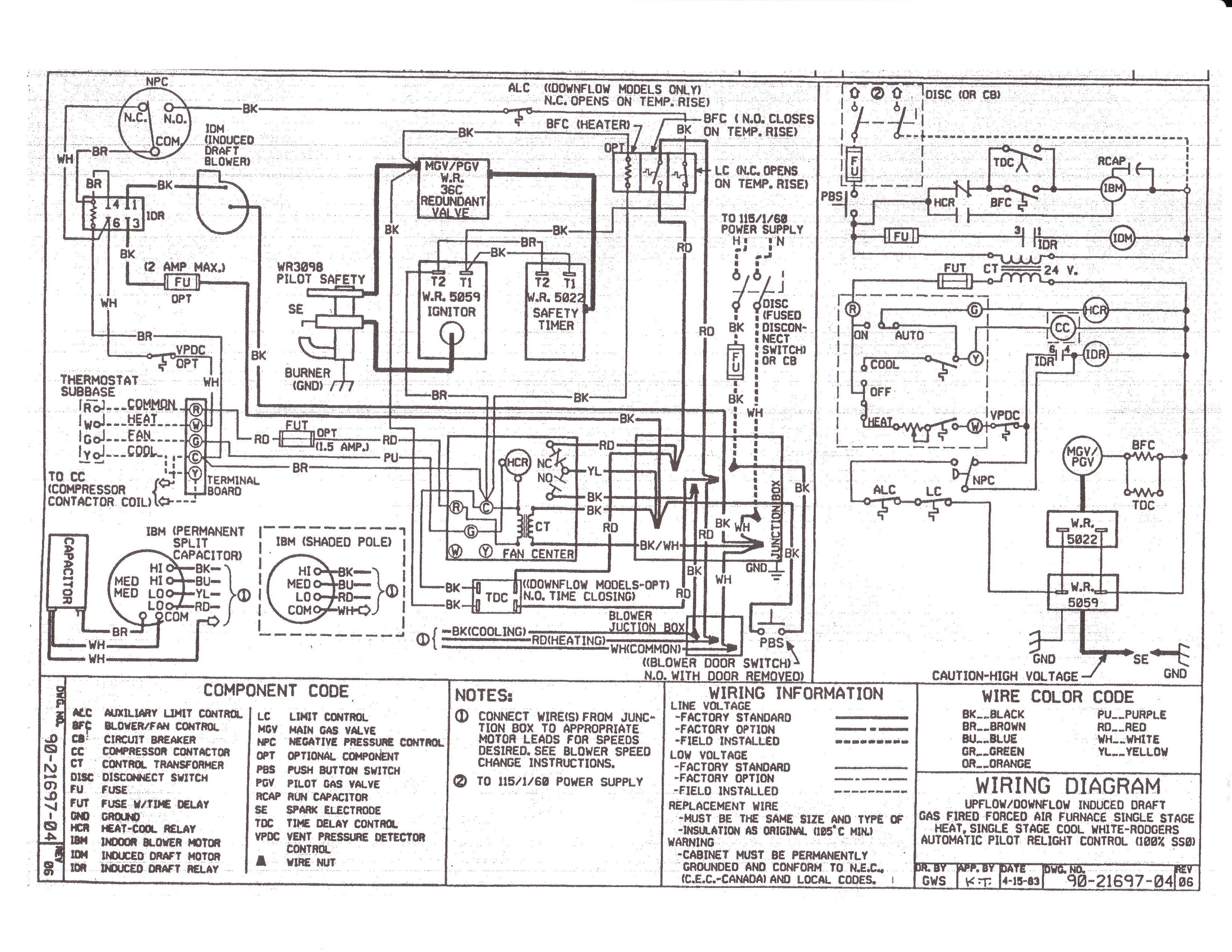 goodman gas pack wiring diagram