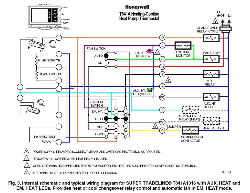 Goodman Heat Pump Thermostat Wiring Diagram To Honeywell ... goodman heat pump air handler wiring diagram no aux 