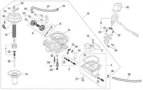 gy6 carb diagram