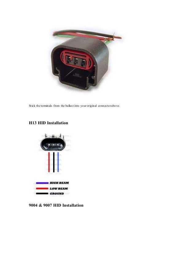 h13 bulb wiring diagram