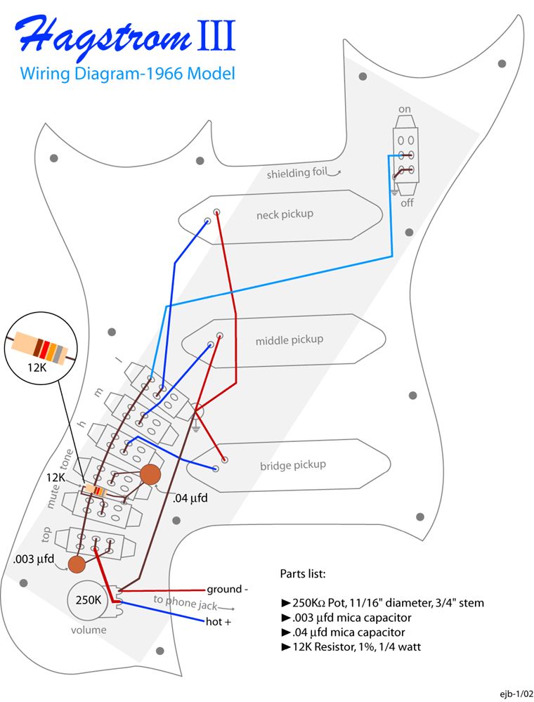 hagstrom hiii wiring diagram