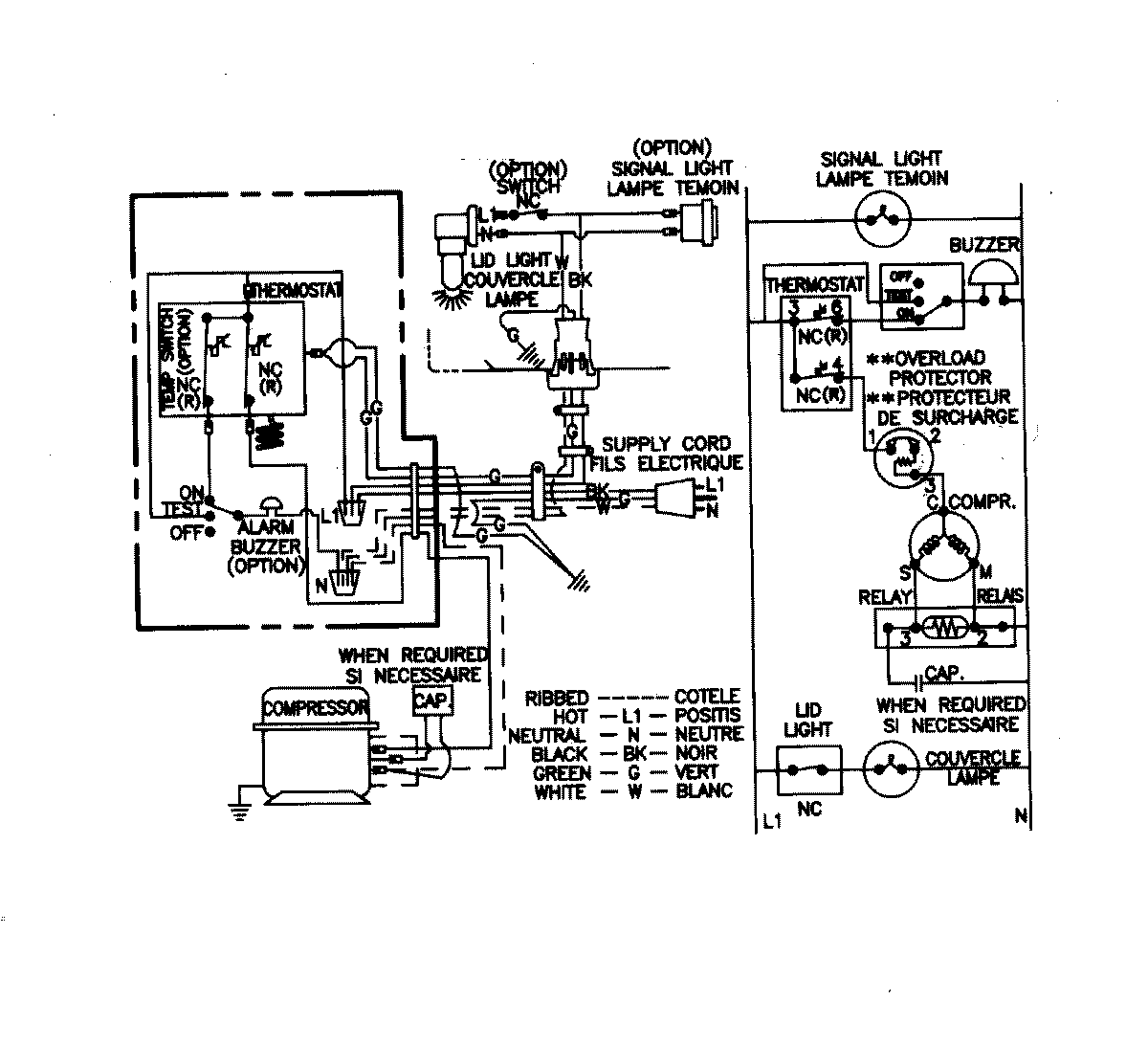 haier freezer wiring diagram