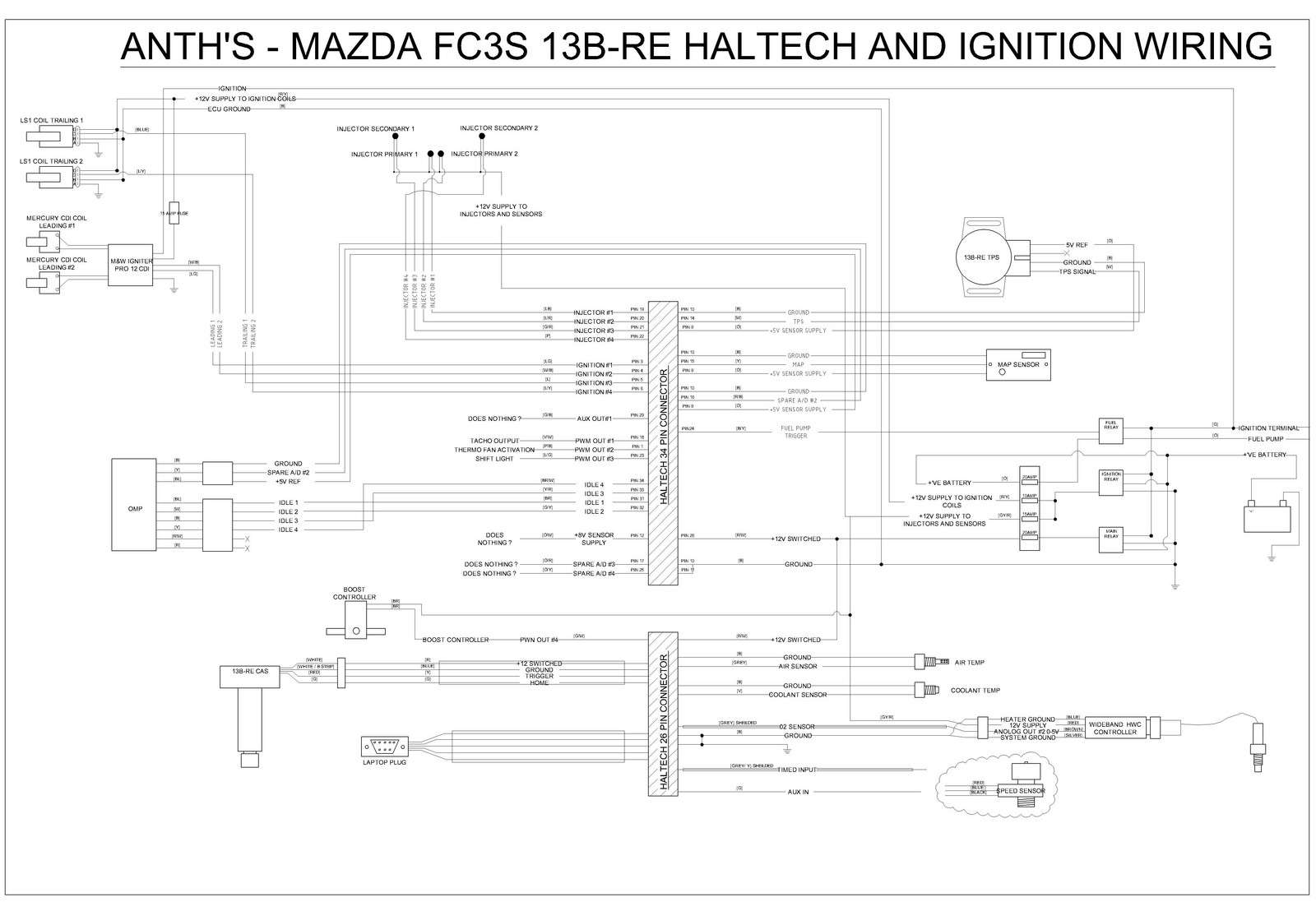 haltech 13b ls coils wiring diagram