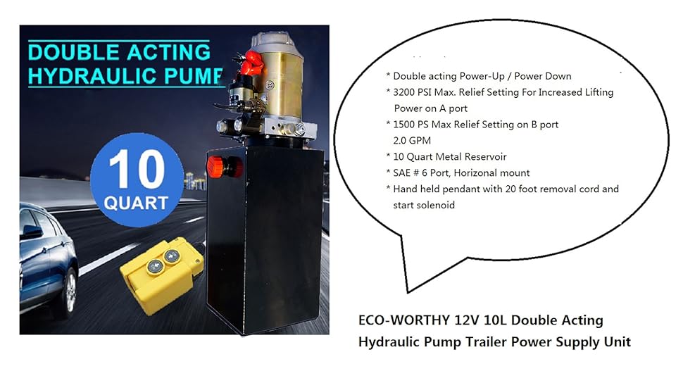 happybuy hydraulic pump double acting 15 quart wiring diagram