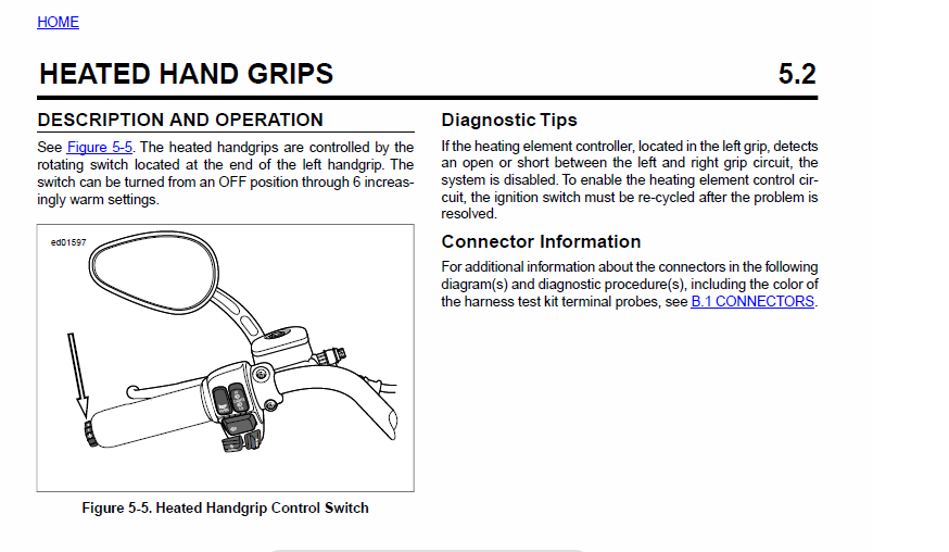 harley davidson heated grips wiring diagram