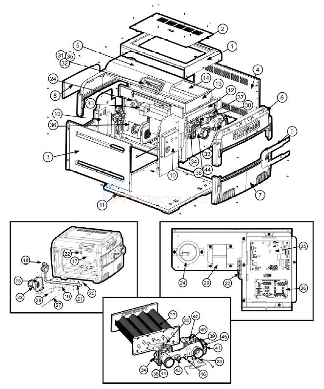 hayward ht100 pool heater wiring diagram