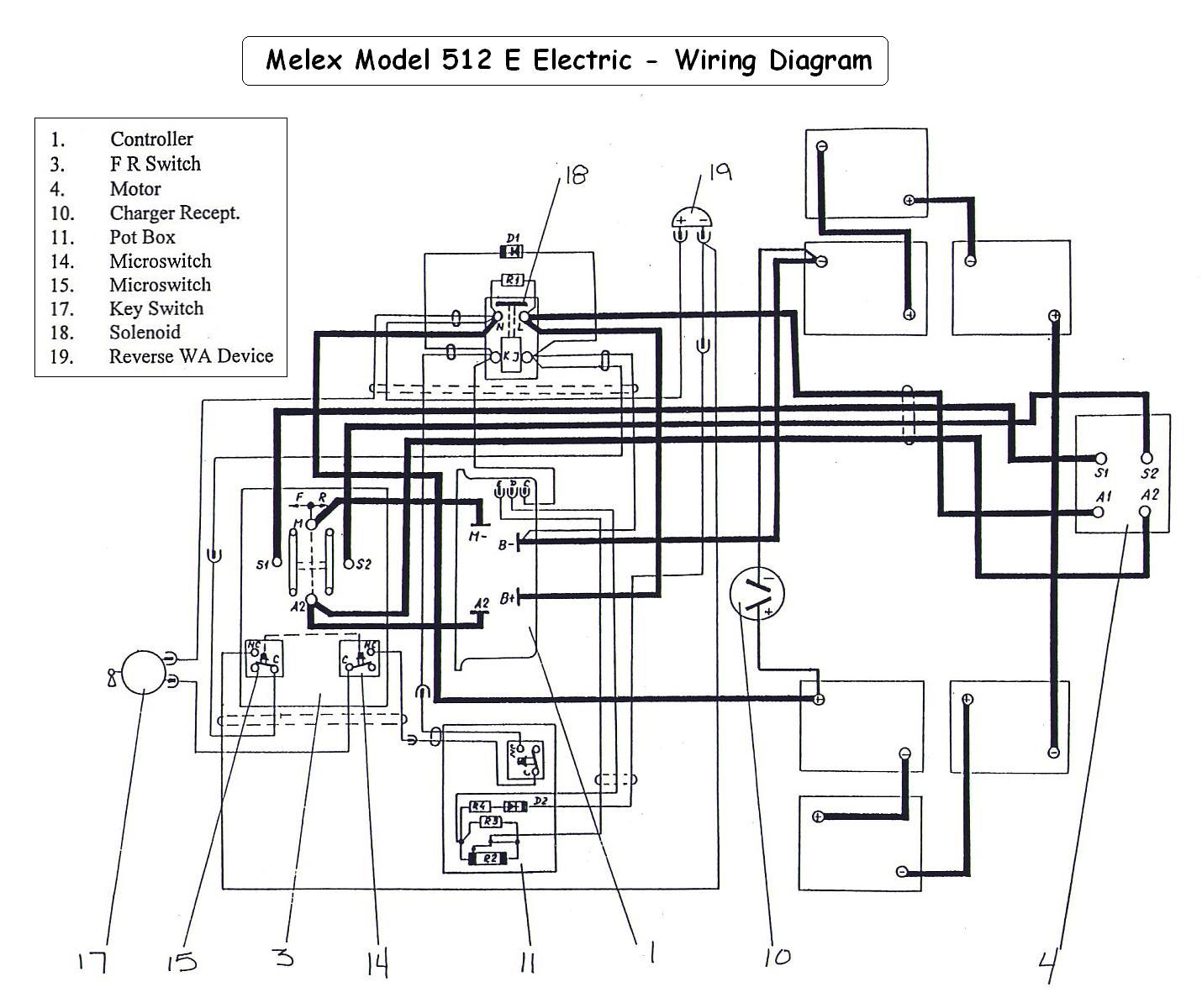 hdk golf cart wiring diagram