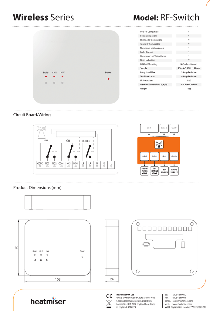 heatmiser wiring diagram