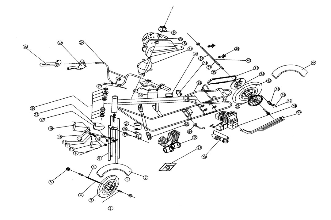 hensim 50cc atv wiring diagram