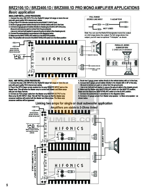 hifonics brutus 1200 wiring diagram