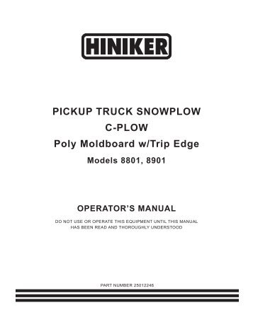 hiniker snow plow wiring diagram pdf