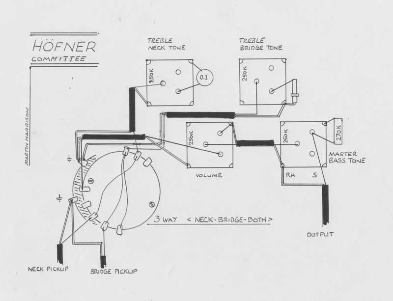 hofner bass wiring diagram