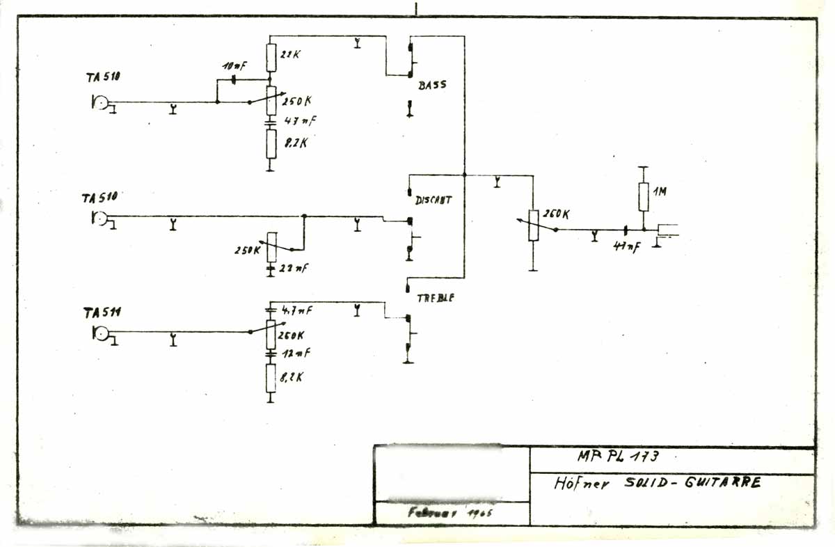 Hofner Bass Wiring Diagram