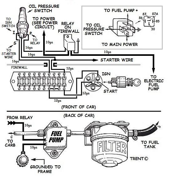 holley fuel pump relay wiring diagram