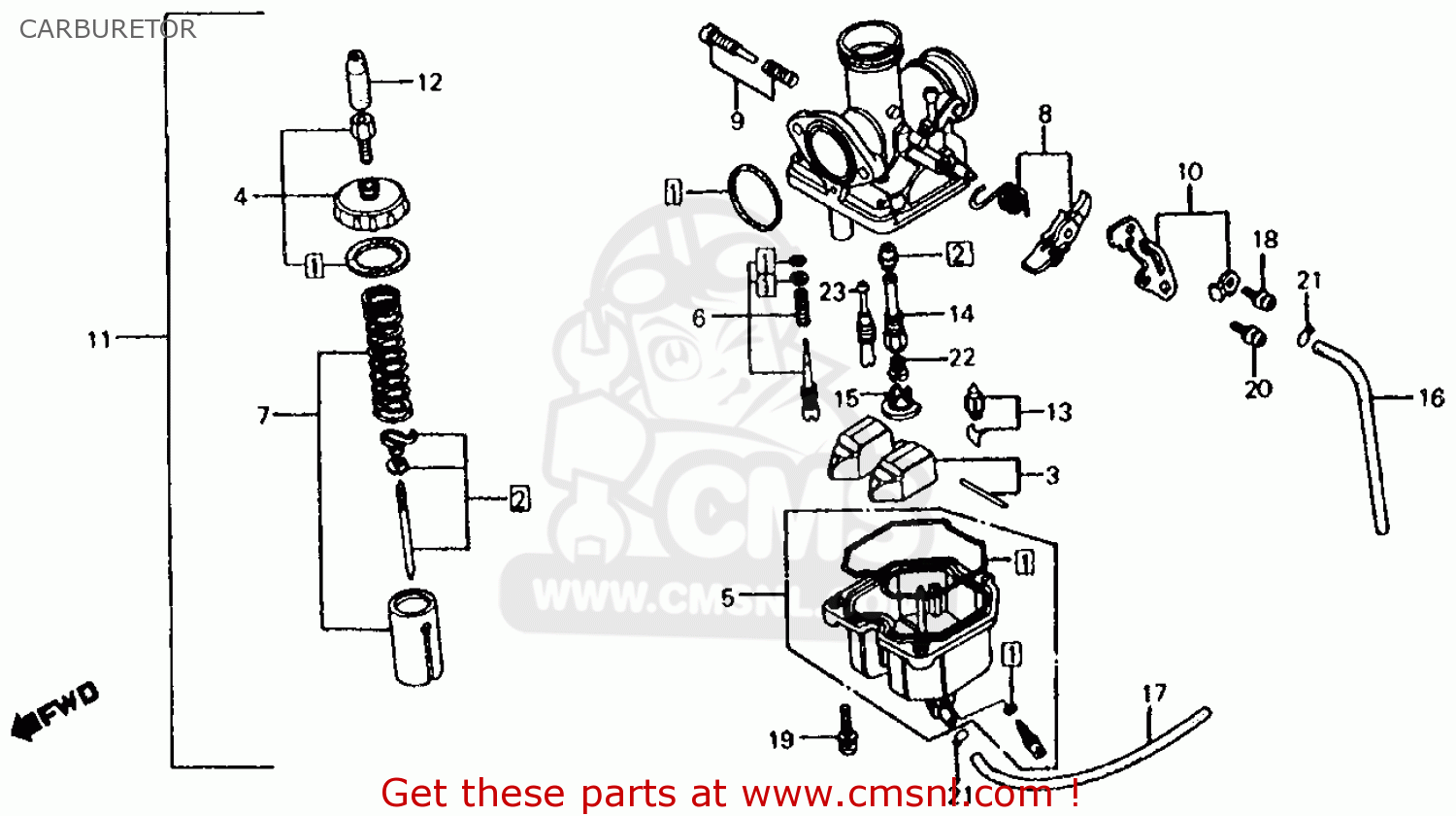 honda crf 150 carburetor diagram