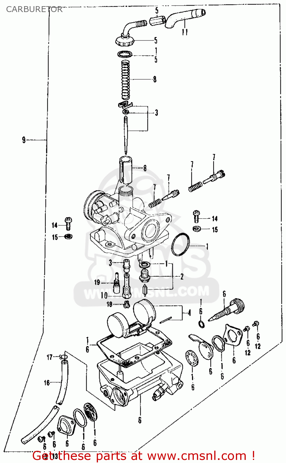 honda crf150f carburetor diagram