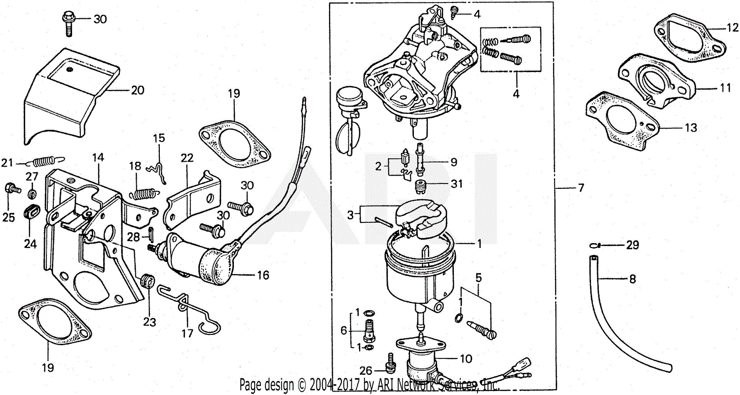 honda eu2000i carburetor diagram