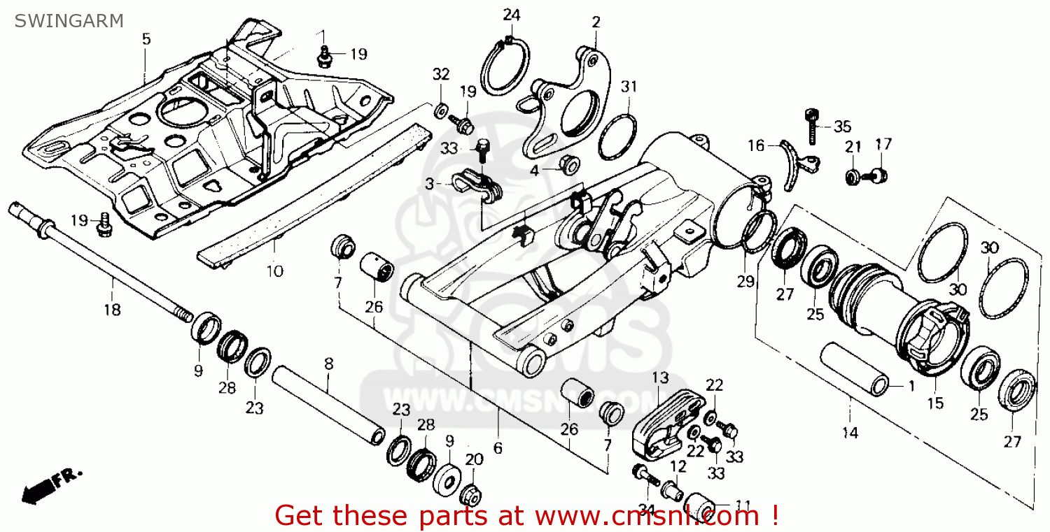 honda fourtrax 300 rear end diagram