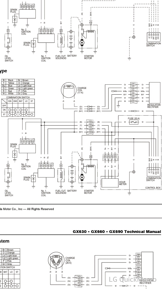 honda gx630 wiring diagram