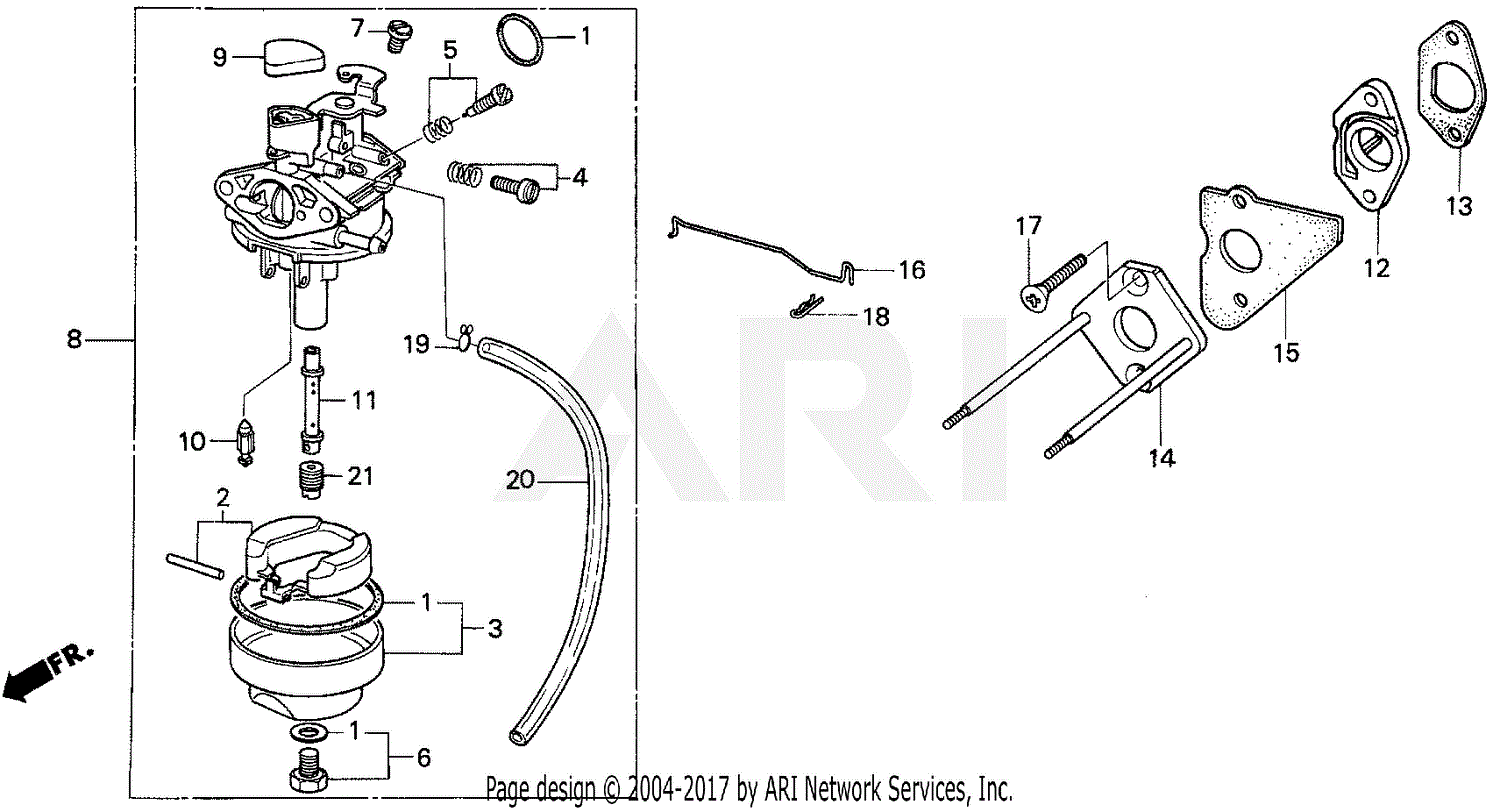 honda hrr216vka parts diagram