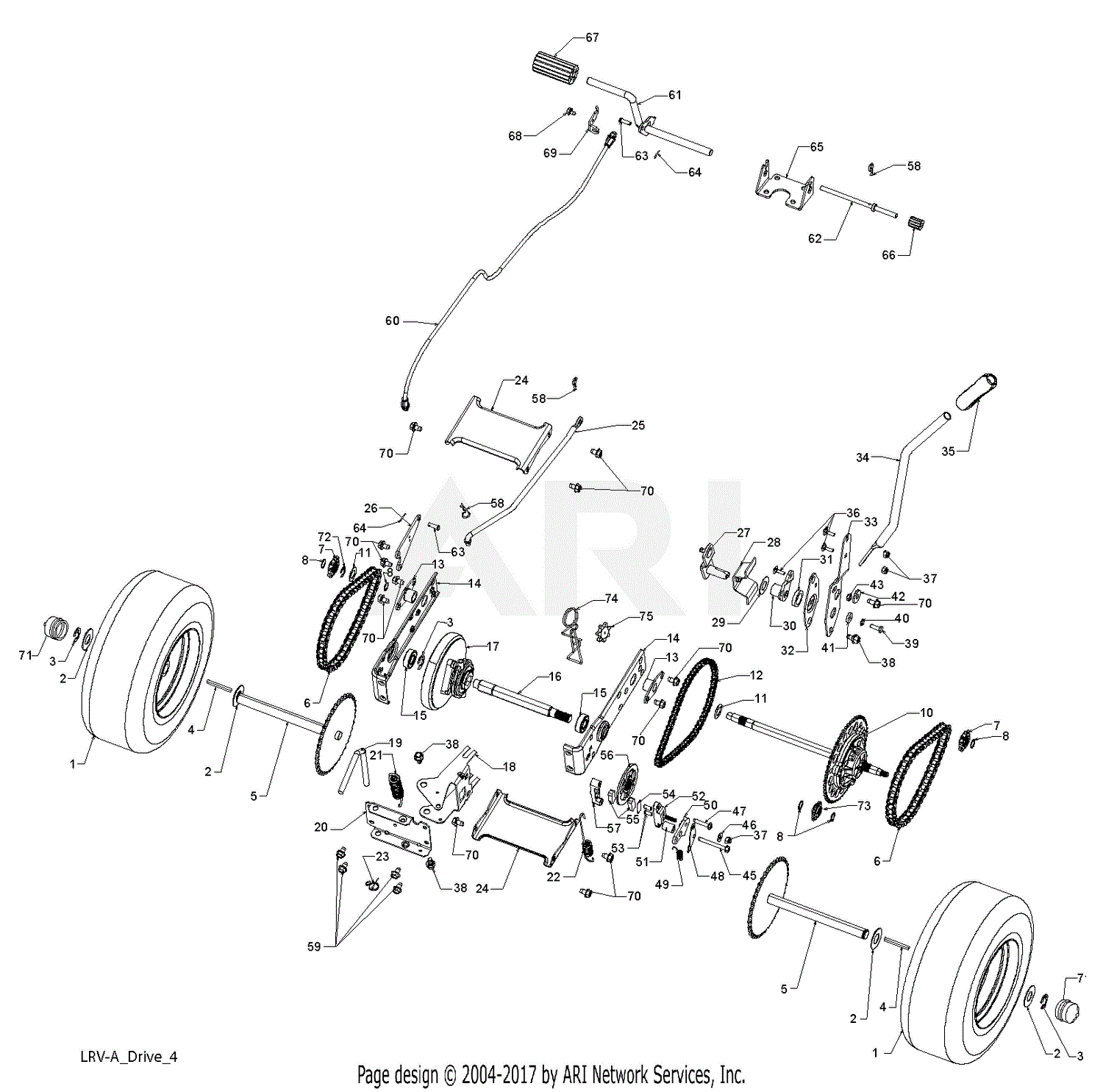 honda hrt216sda parts diagram